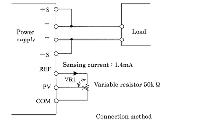 External Variable Resistive Control (50k ohm pot.)